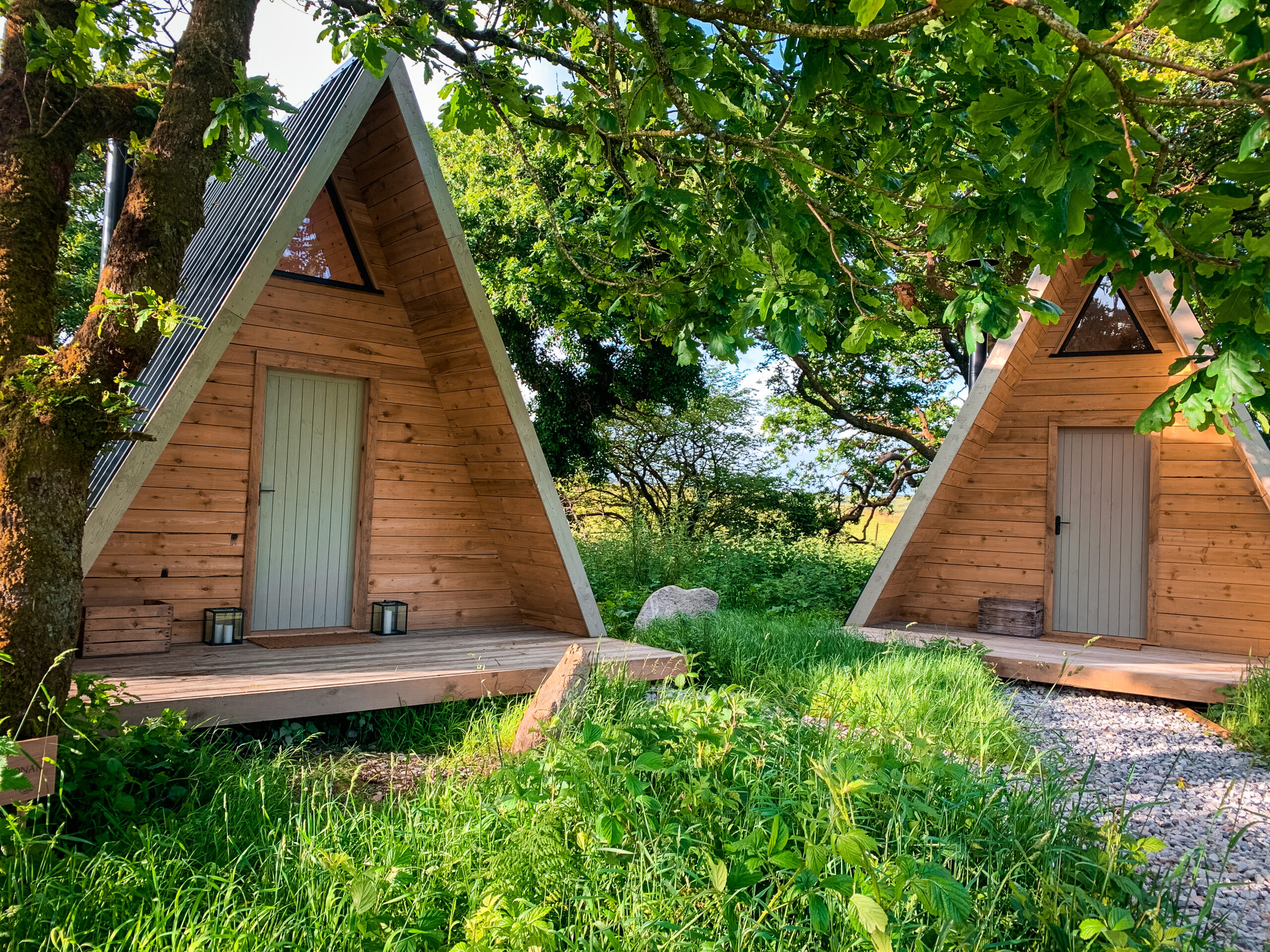 Luxury glamping pods
